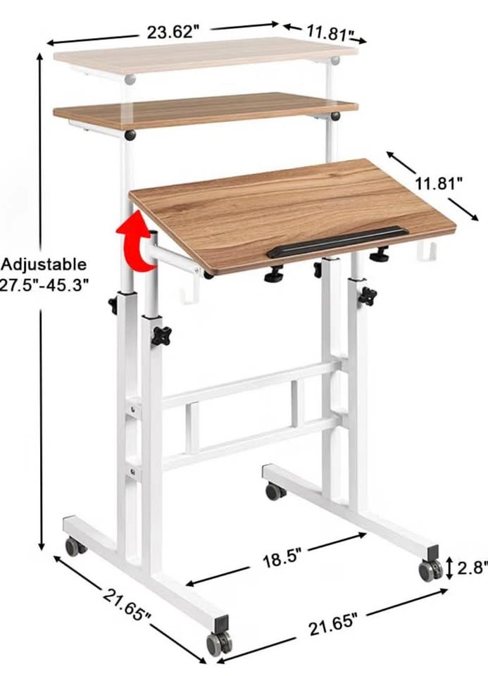 Standing Desk, Height-Adjustable for Laptop - photo 2