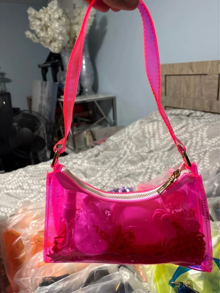 Transparent PVC Neon Shoulder Bags - photo 2