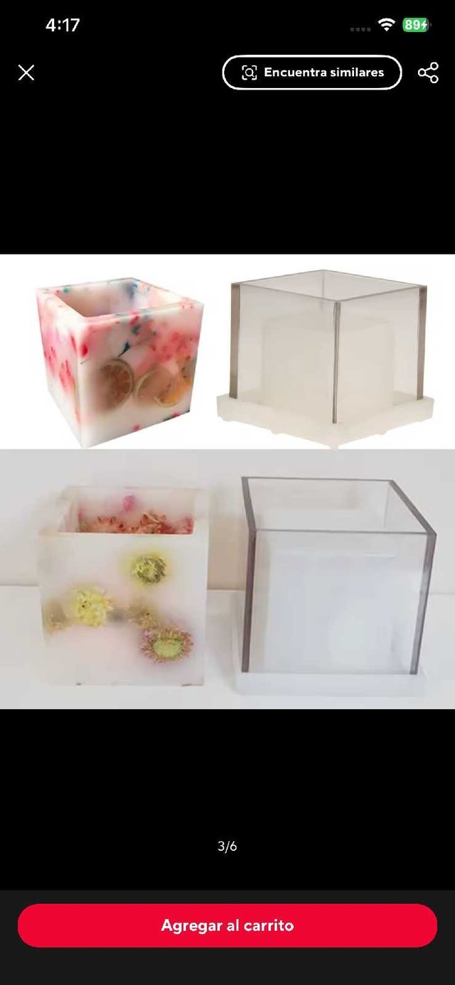 Acrylic Windproof Candle Mold, 10x10cm Wax Burner Container - photo 3