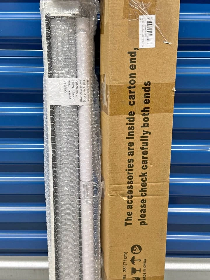 Brand New Cordless Zebra Shades 28” x 72”, Dark Gray