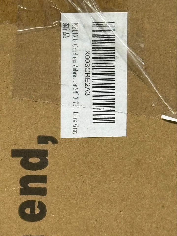 Brand New Cordless Zebra Shades 28” x 72”, Dark Gray - photo 2