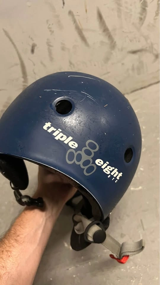 Triple Eight Blue Helmet with Goggles - photo 2