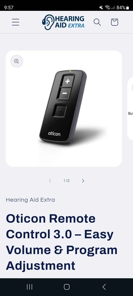 Oticon Remote Control 3.0