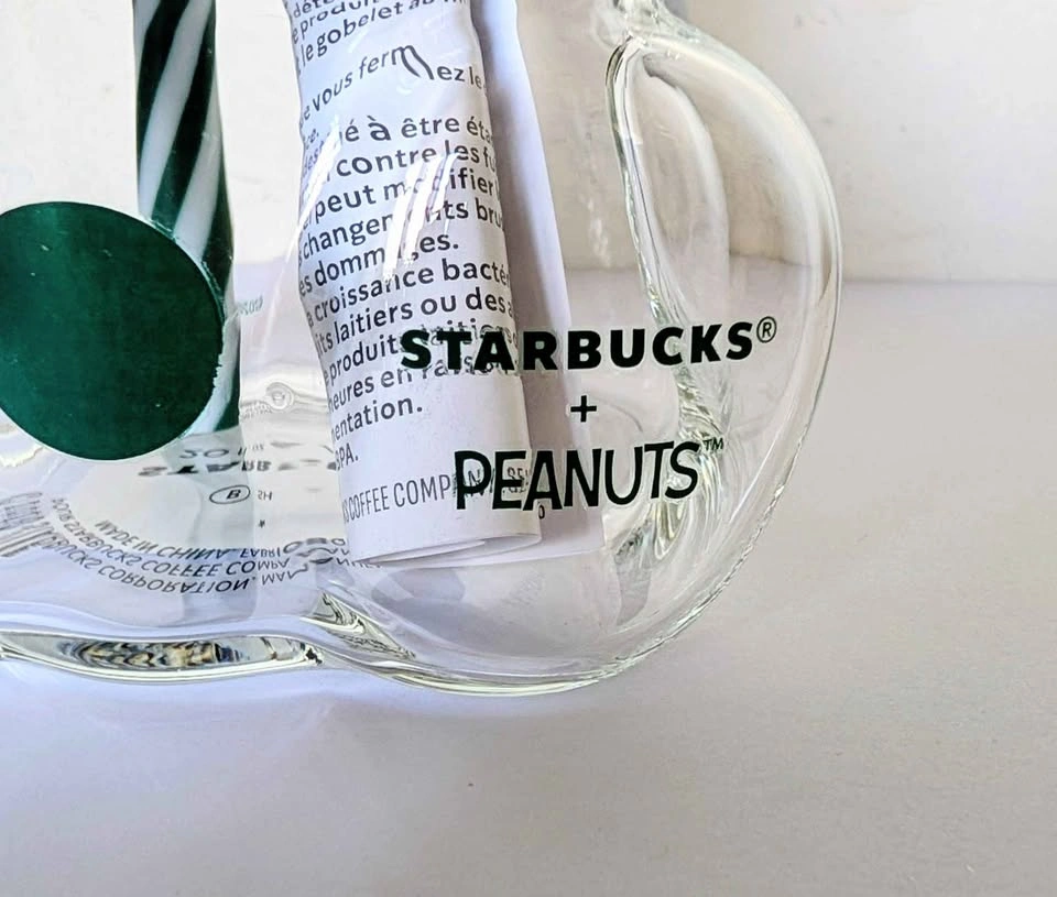 Brand New Starbucks x Peanuts Snoopy Glass Cold Cup - photo 4