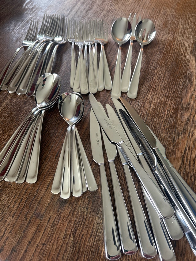 JA Henckels 53 pcs Cutlery Set w Serving Spoons Fork