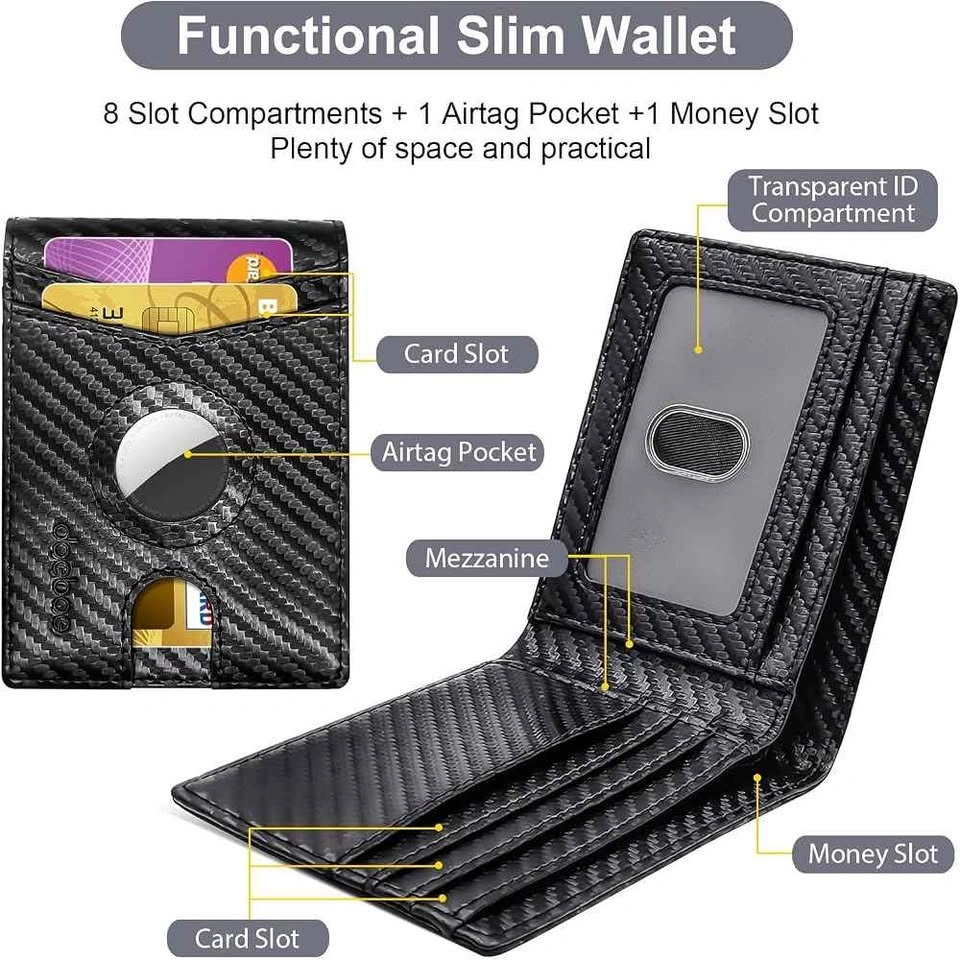 Brand New Doeboe Genuine Leather Slim Wallet with RFID Blocking - photo 4