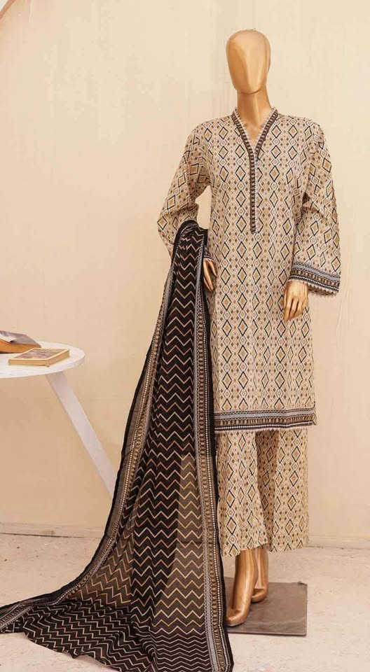 Bin Saeed ready to wear 3 peice Lawn Suits - photo 4