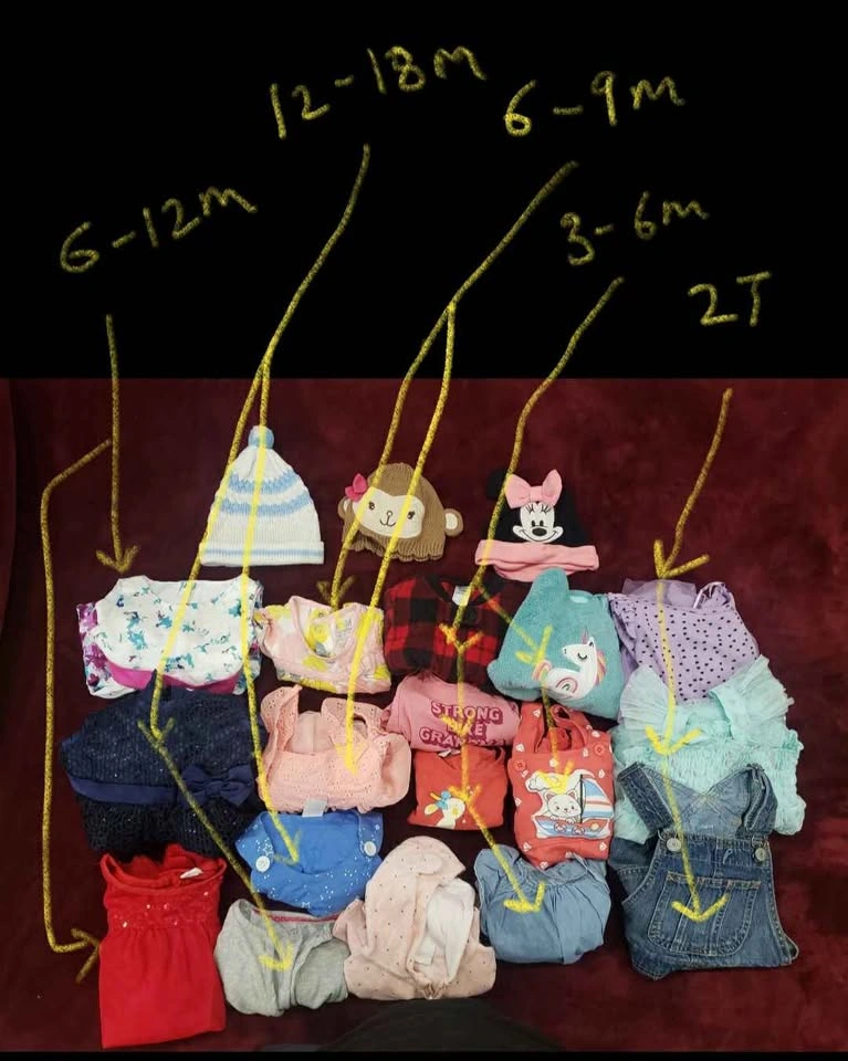 Baby Girl Clothing Lot Sizes 1M-2T - photo 2