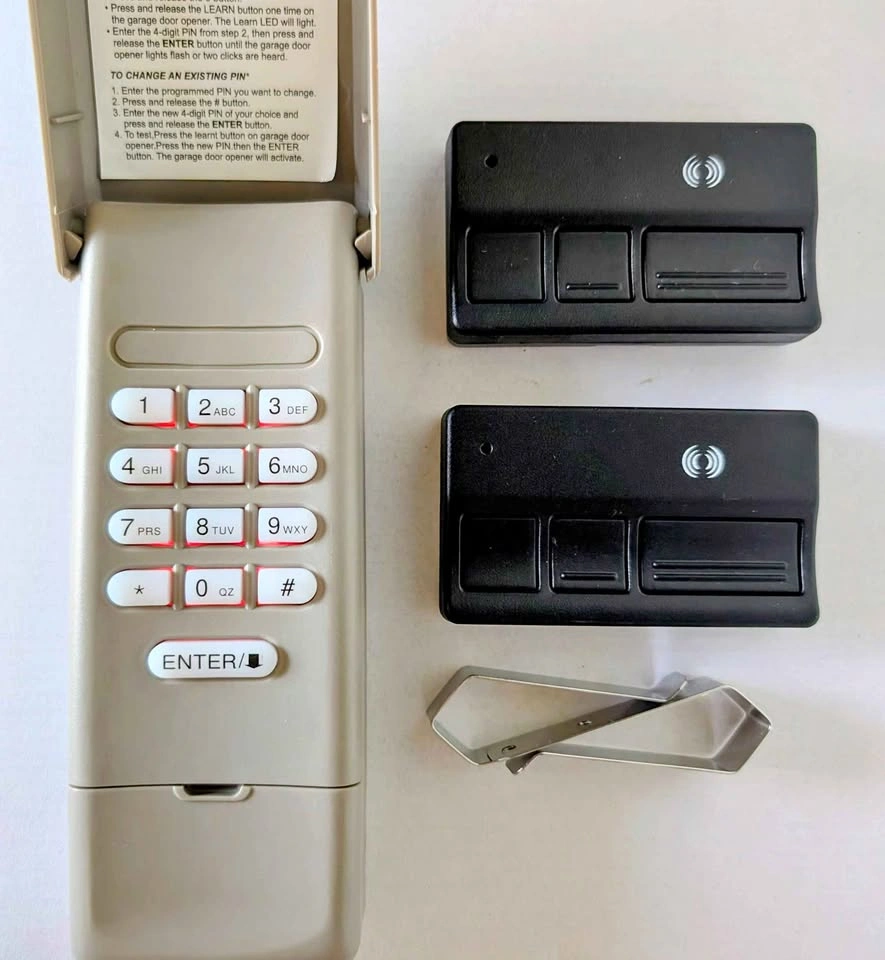 Universal Wireless Garage Door Keypad and Remote Set