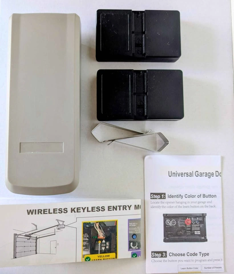 Universal Wireless Garage Door Keypad and Remote Set - photo 2