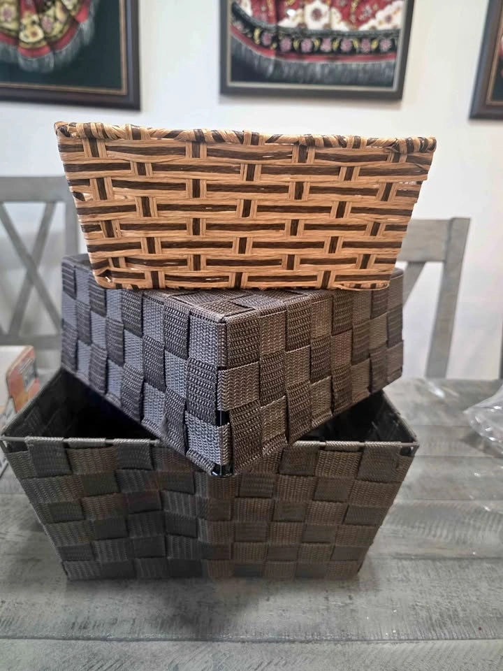Set of 3 Woven Storage Baskets