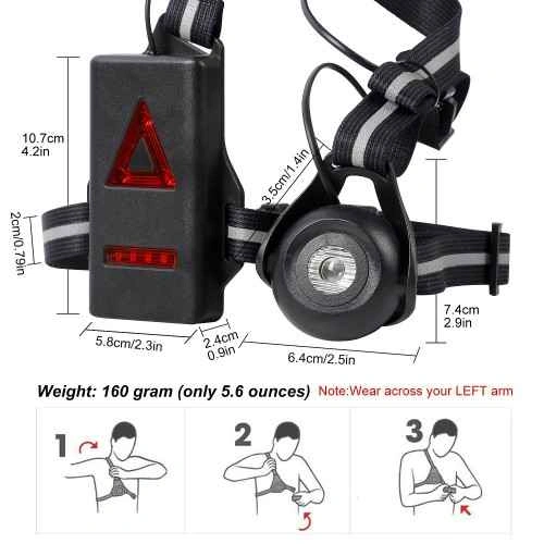 LED Outdoor Safety Torso Light for Night Activities - photo 3