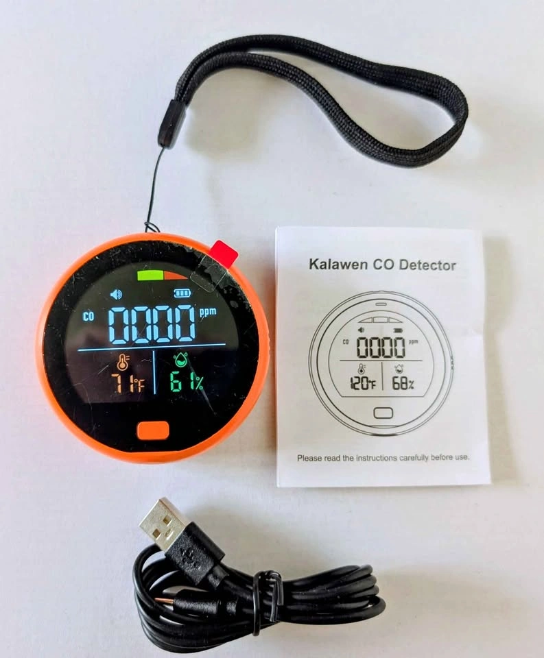 Brand New Kalawen Carbon Monoxide, Temperature and Humidity Air