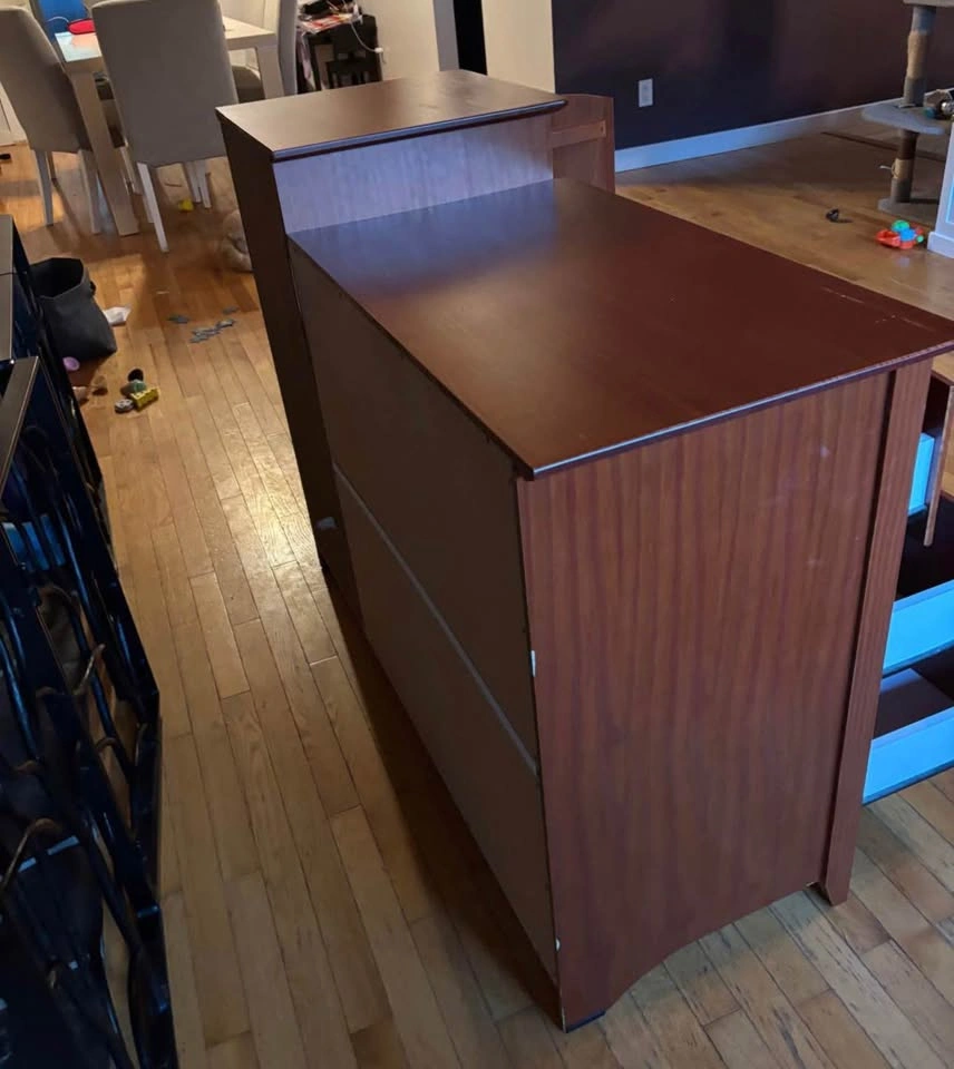 Wooden Combo Dresser with Side Cabinet - photo 3