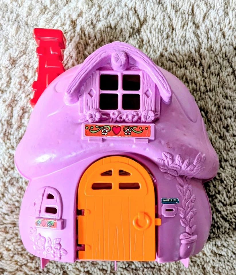 Vintage 1983 Mattel Preschool Magic Talk Smurfette's House