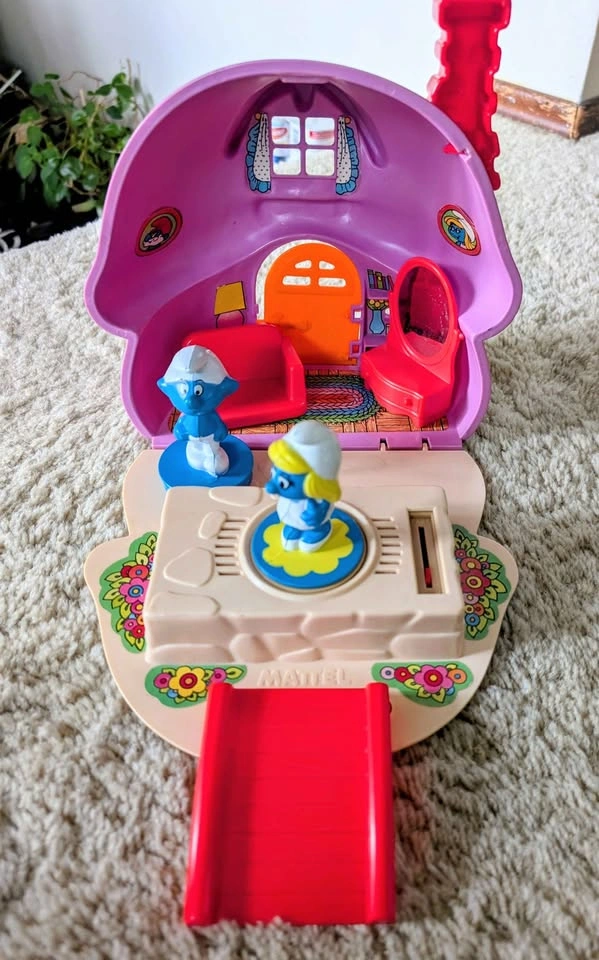 Vintage 1983 Mattel Preschool Magic Talk Smurfette's House - photo 3