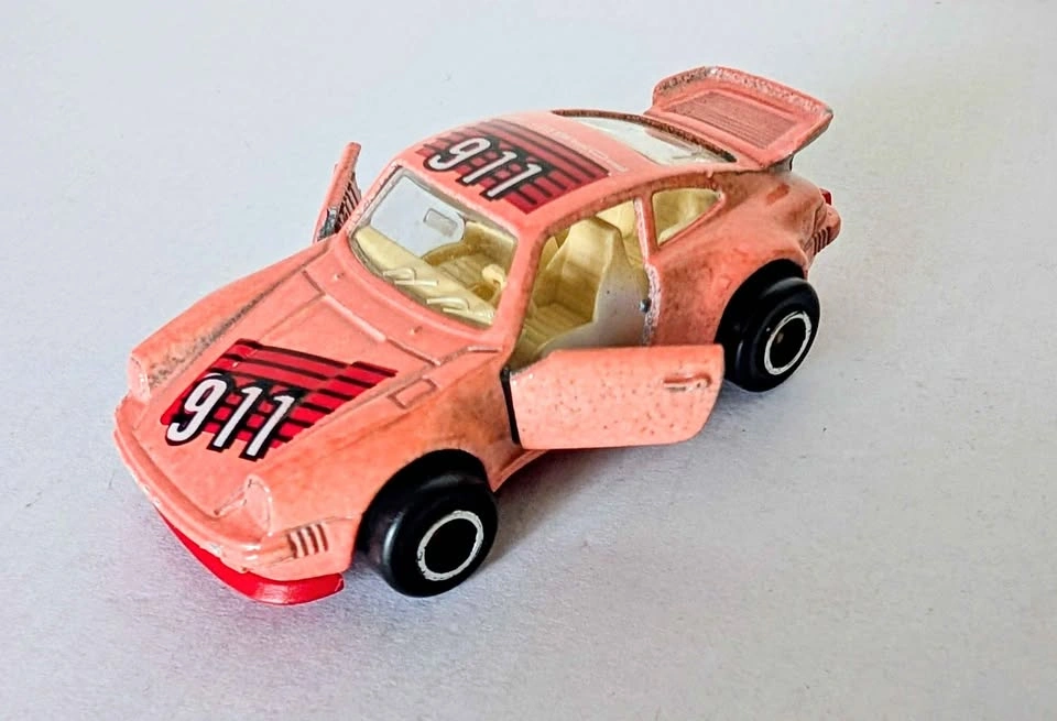 Vintage 1989 Majorette Porsche Turbo 911 No. 209 Die-Cast Car
