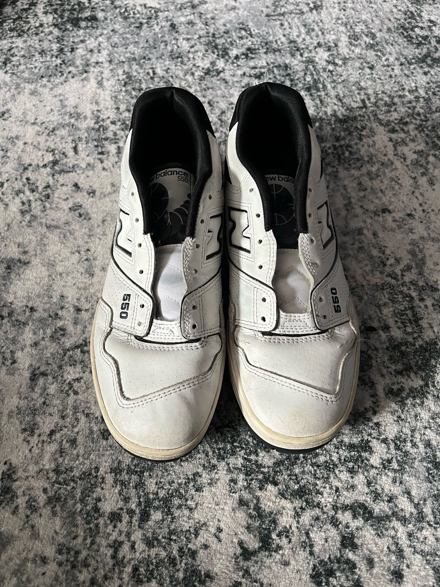 New balance 550 white and black men’s size 9