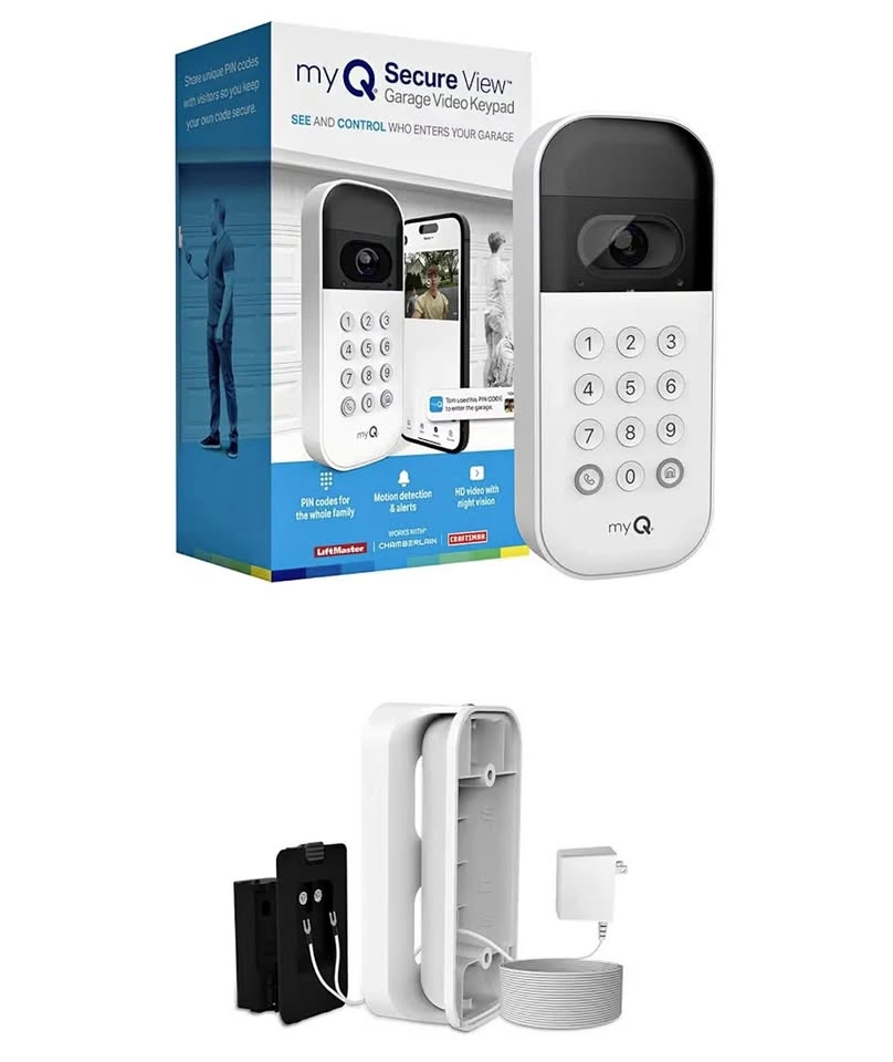 New myQ Secure View Garage Video Keypad