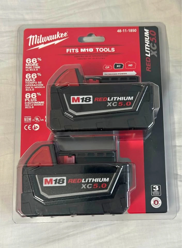 Milwaukee M18 5.0ah