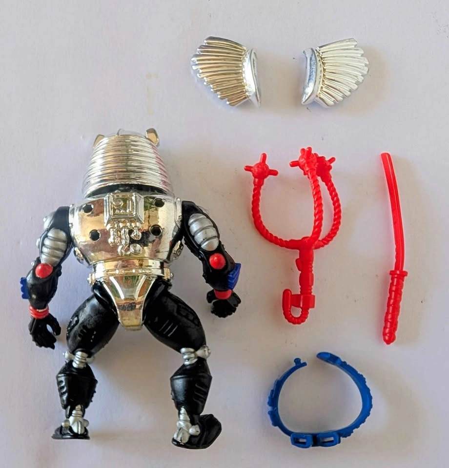 Vintage 1991 Playmates Chrome Dome Action Figure from TMNT - photo 2