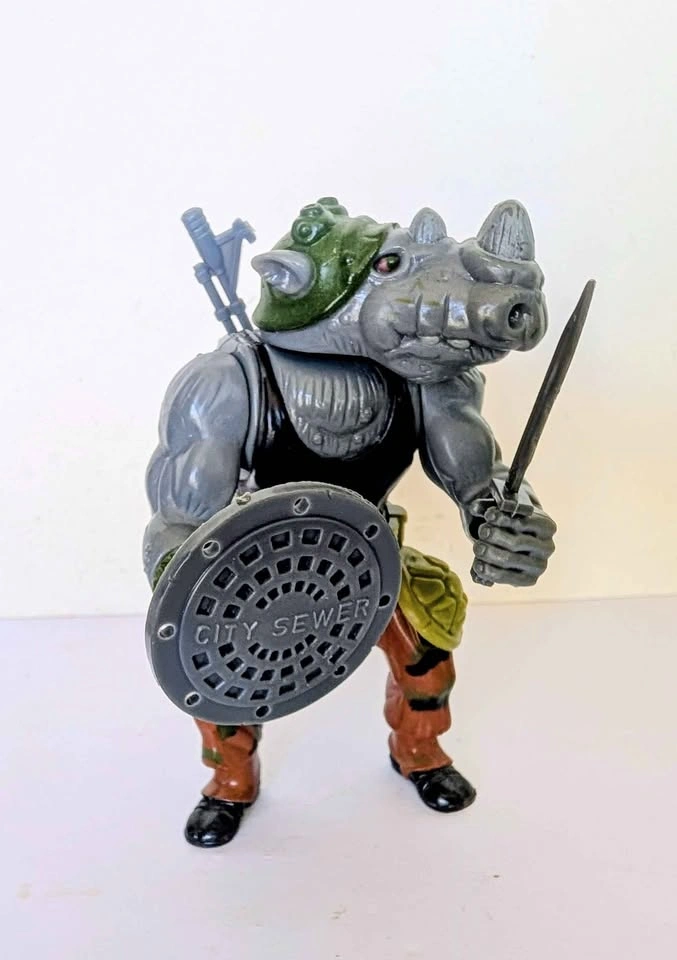 Vintage 1988 Playmates Rocksteady Action Figure (Complete) - photo 3