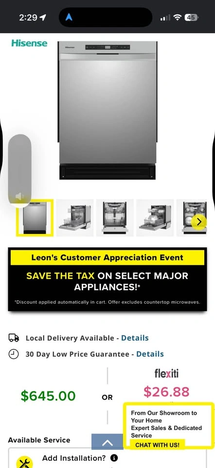 Hisense 24” Stainless Steel Dishwasher with 3rd Rack