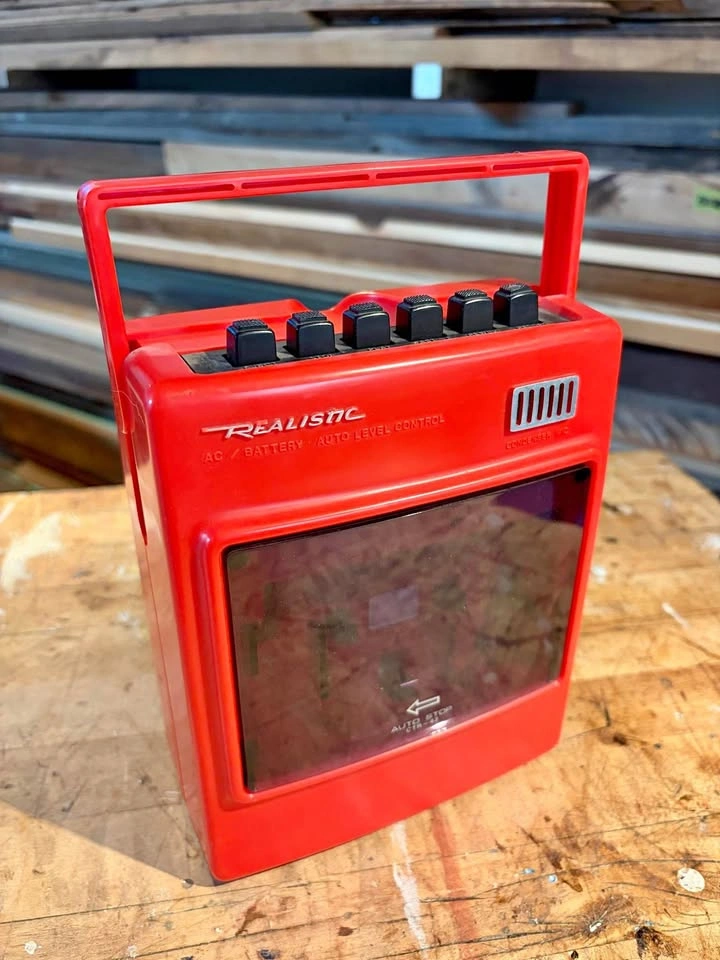 Realistic CTR-42 Red Cassette Recorder