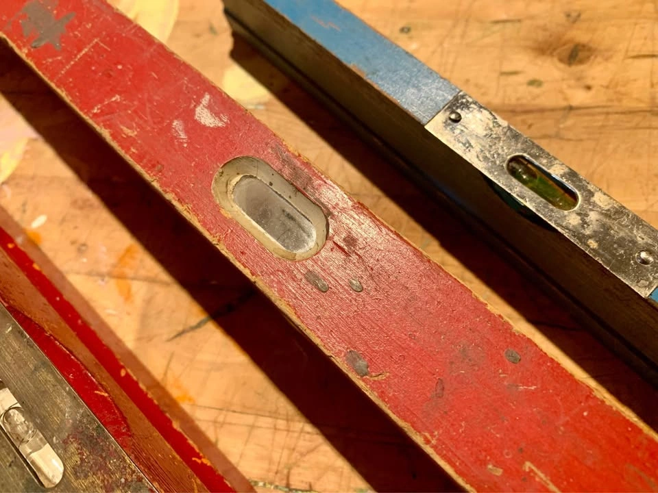 Woodworking levels - antique vintage wooden - photo 5