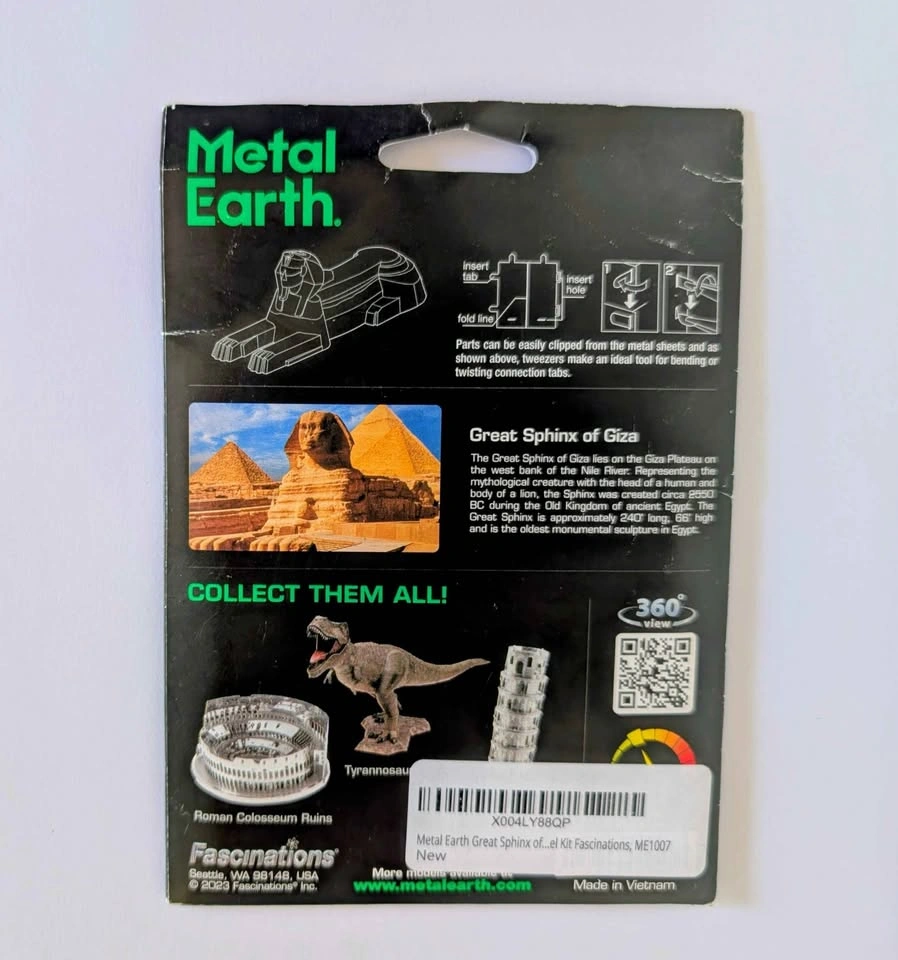 Metal Earth Great Sphinx of Giza Steel Model Kit - photo 2