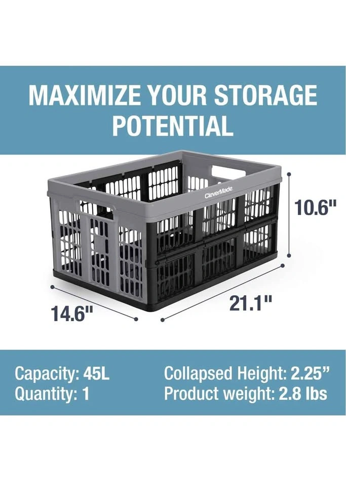 CleverMade Collapsible Storage Crate - photo 4
