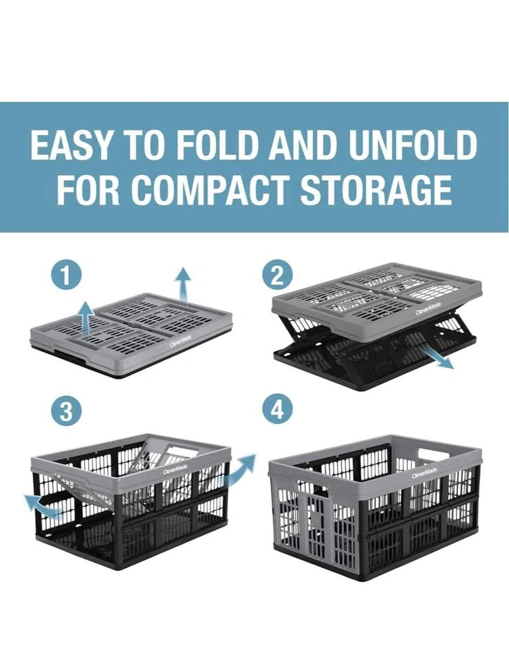 CleverMade Collapsible Storage Crate - photo 5