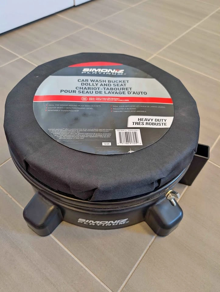 Simoniz Platinum Car Wash Bucket Dolly and Seat