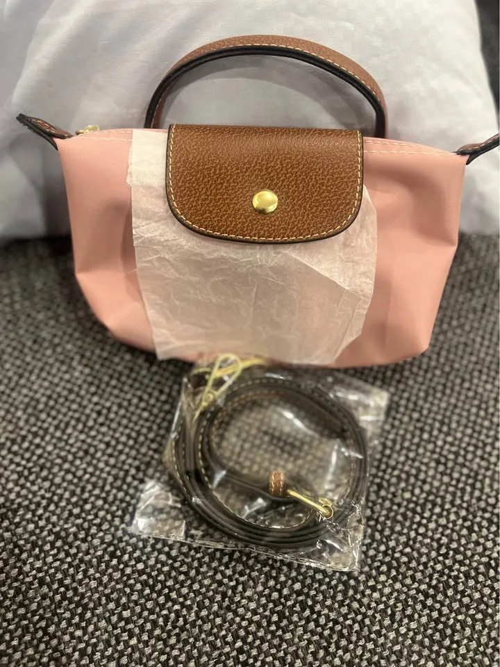 Colorblock mini crossbody bag - Pink image indicator(3)