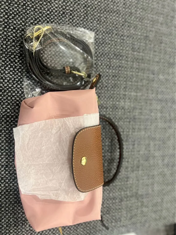 Colorblock mini crossbody bag - Pink image indicator(4)