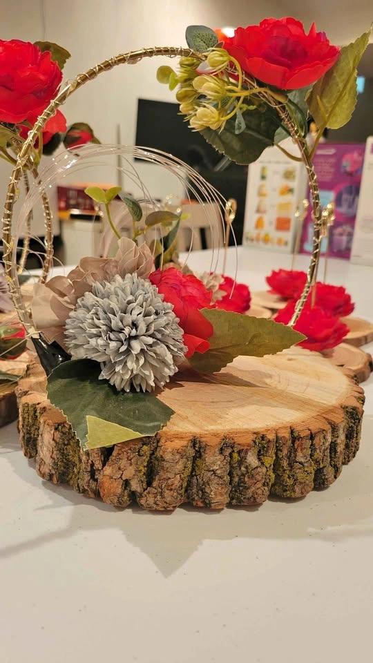 Centerpieces and table number holders