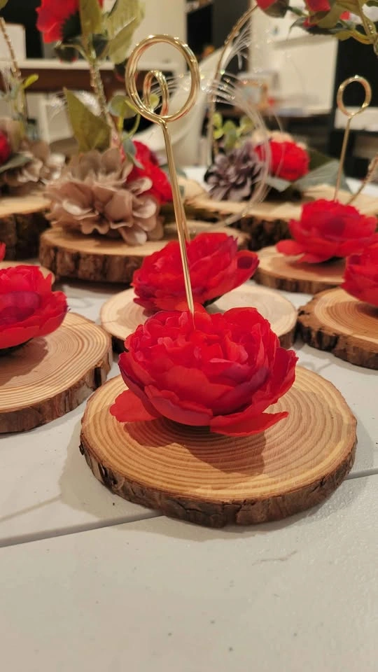 Centerpieces and table number holders - photo 2