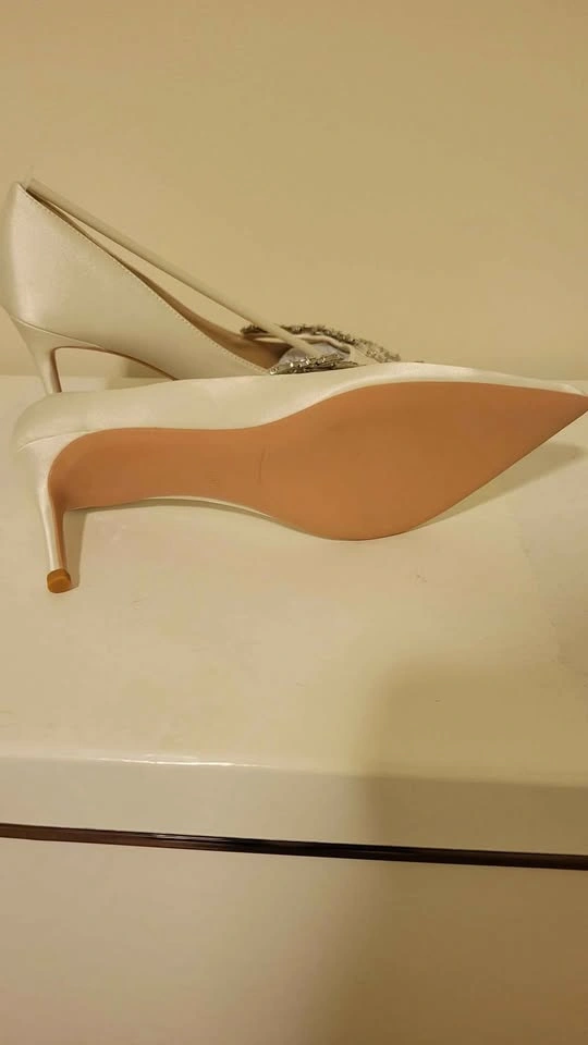 Ivory Silk Heels - photo 3