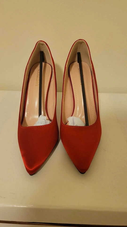 Red Silk Heels - photo 3