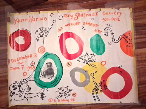 Keith Haring Tony Shafrazi Gallery Event Poster NYC 1988