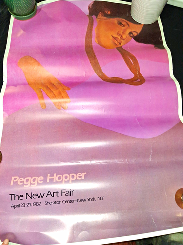 Pegge Hopper "The New Art Fair" Poster 1982 Signed Unframed