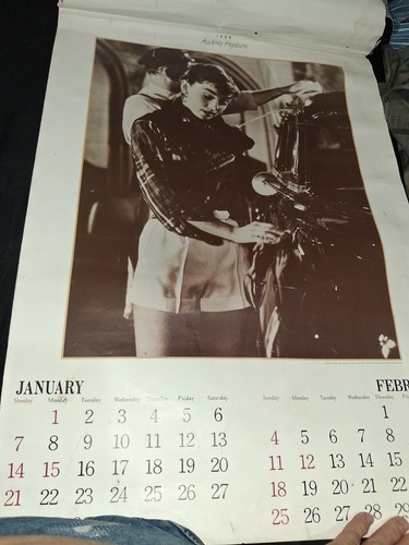 1996 Audrey Hepburn Collectible Calendar - photo 2