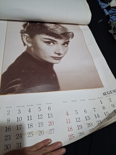 1996 Audrey Hepburn Collectible Calendar - photo 4