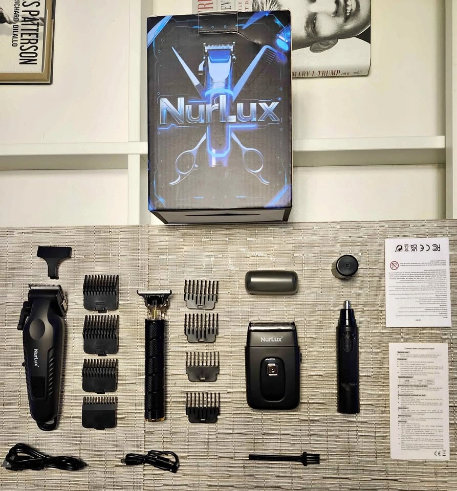 Nurlux Clipper, Trimmer, Shaver & Nose Hair Trimmer Set