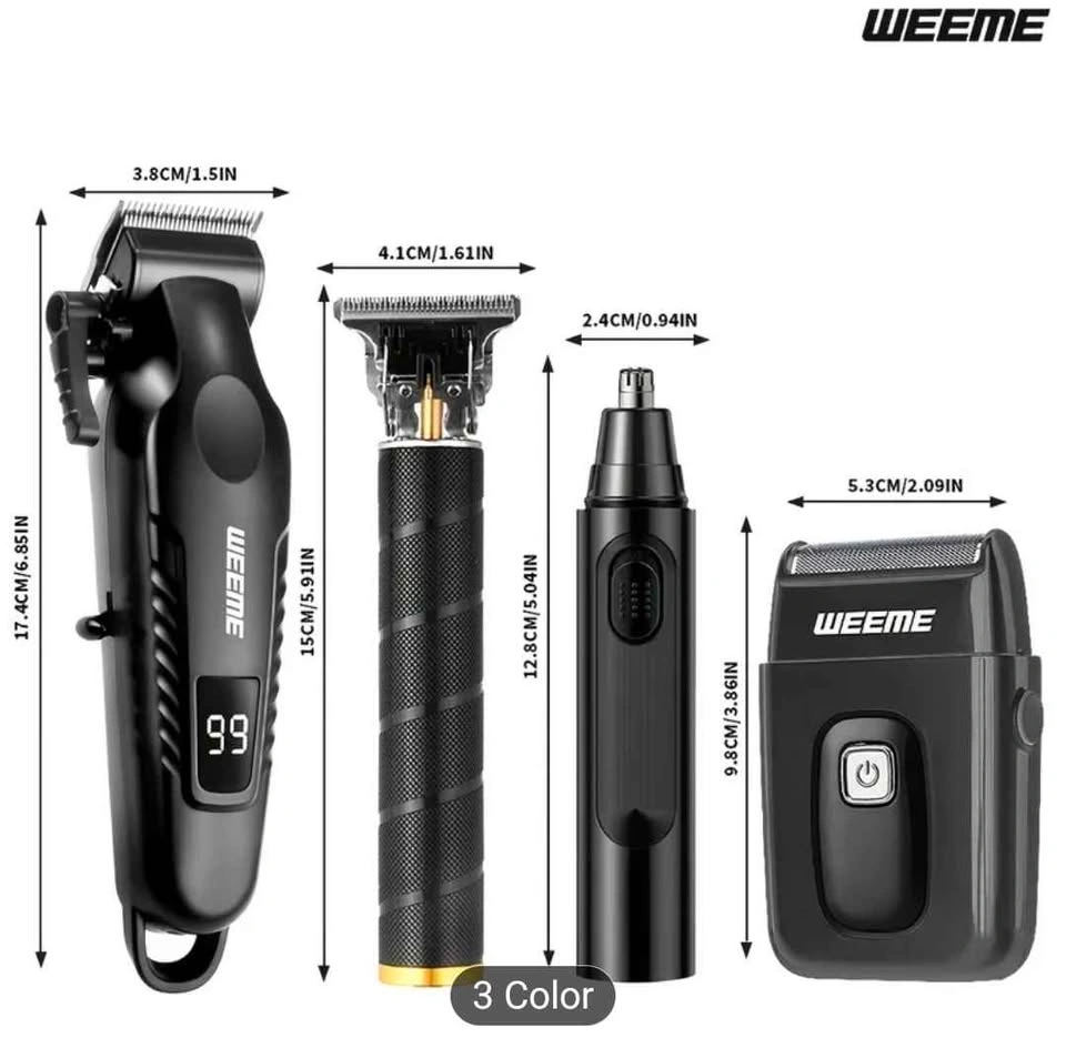 Nurlux Clipper, Trimmer, Shaver & Nose Hair Trimmer Set - photo 4