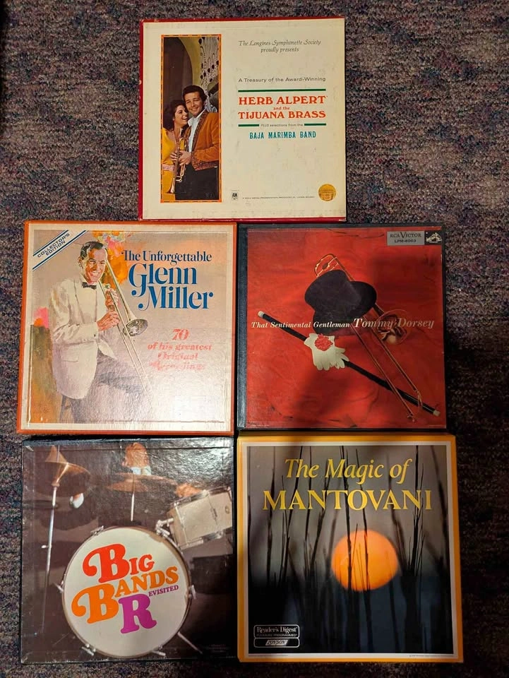 $15 – Vintage Vinyl Box Set Lot (5 Sets / 28 Records Total)