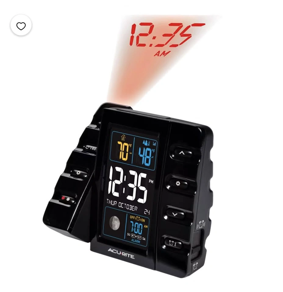 AcuRite 13020 Intelli-Time Projection Alarm Clock