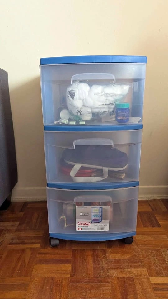 3-Drawer Cart