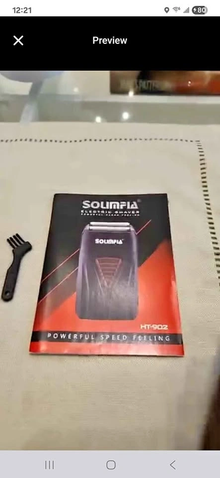 Solimoia Electric Reciprocating Shaver
