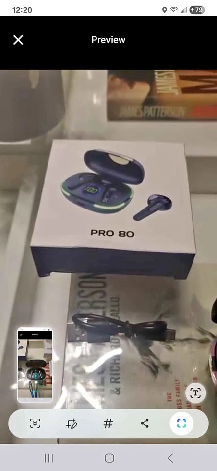 TWS Pro 80 wireless 5.3 waterproof earbuds